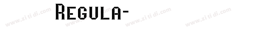 飞花宋体 Regula字体转换